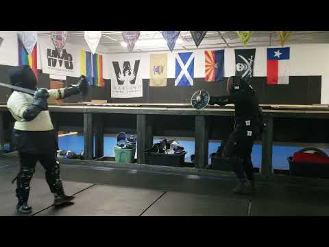 Derrick and Sam Sword and Buckler Sparring 2-9-23