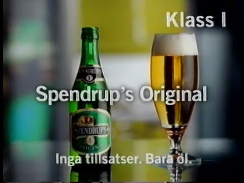 Spendrups original   Robert Gustavsson centrifugerar fulöl TV4 reklam Fredag 12 mars 1999