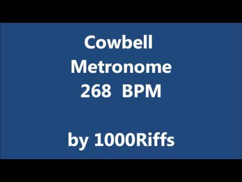 Cowbell Metronome 268 BPM - Beats Per Minute