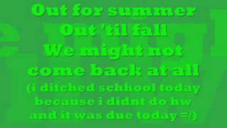 Schools out - Alice Cooper + Lyrics