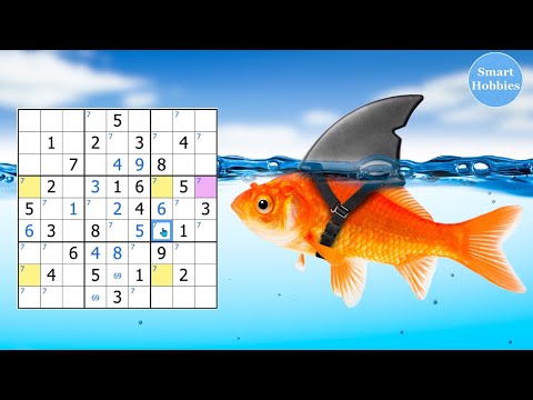 BEST SUDOKU Finned X-Wing Video Ever! Advanced Tutorial 12