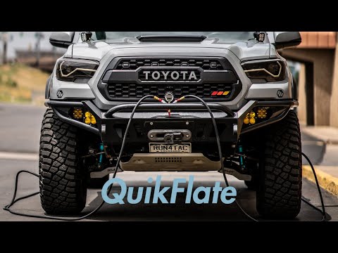 Air Up/Down All 4 Tires at Once w/ the QuikFlate, Power Tank, & VIAIR