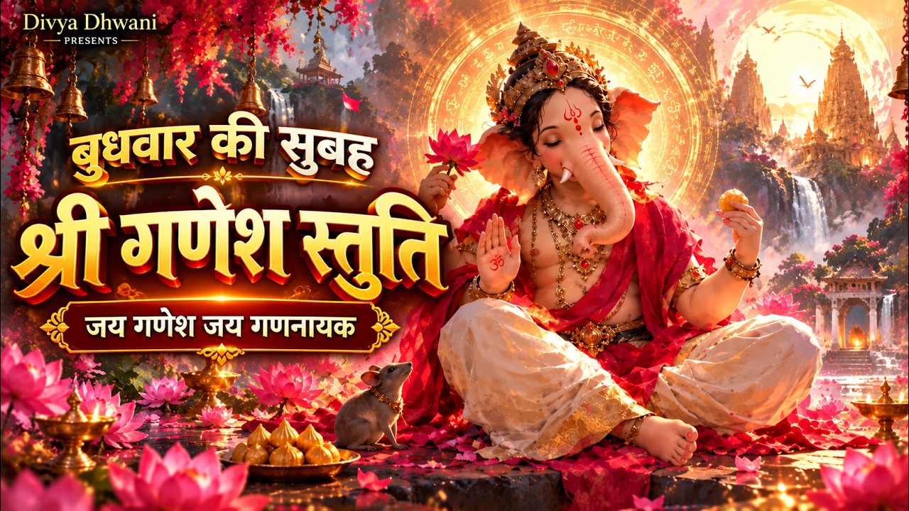 बुधवार की सुबह सुनें यह दिव्य गणेश स्तुति 🙏 हर कार्य ?