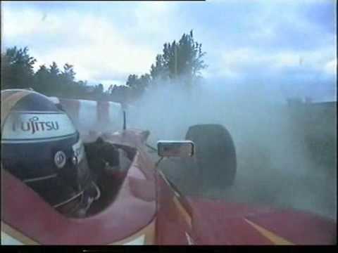 Schumacher pushes Frentzen off the track - Montreal 1998