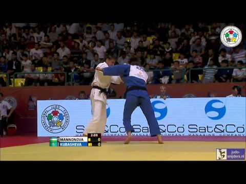 Judo Grand Prix Tashkent 2013: Mannonova (UZB) - Kubasheva (KAZ) [-57kg] rep
