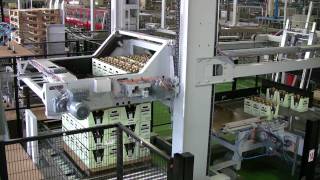 preview picture of video 'OCME - Perseus LF2 palletisers in a vegetable oil industry'