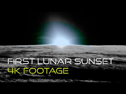 Sunset on the Lunar Surface - Blue Ghost Mission 1