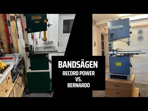 Bandsägen Vergleich für Heimwerker -  Record Power vs Bernado -