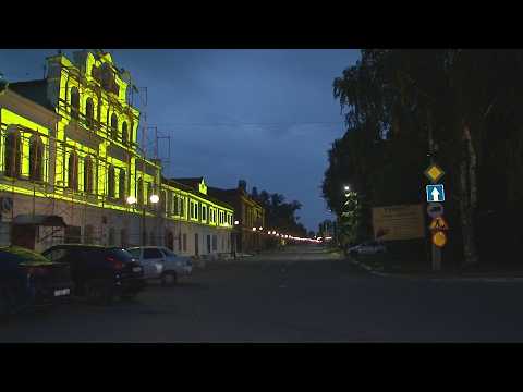 Подсветка старого Бийска ("Будни", 31.08.26г., Бийское телевидение)
