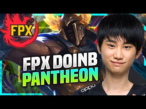 DOINB DESTROYING WITH PANTHEON! - FPX Doinb Plays Pantheon Mid vs Akali! | KR SoloQ Patch 10.22