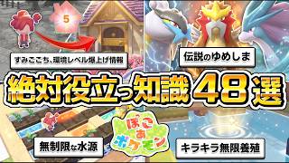 【ぽこあポケモン攻略】街づくりに役立つ情報48選。生息地、環境レベル（すみごこち）、農業と料理、ゆめしま、伝説のポケモン、エンテイ、ライコウ、スイクン