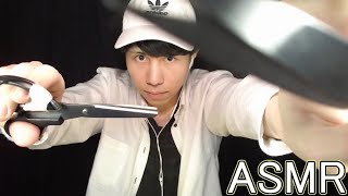 【ASMR】ストレスをハサミで切る美容師『マイクつけたハサミでハンドムーブ』