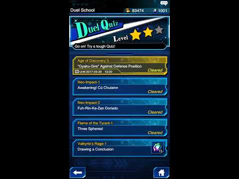 Yugioh Duel Links - Duel Quiz Level 2 : Valkyrie's Rage 1