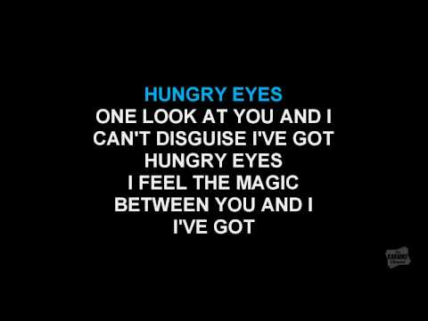 Hungry Eyes in the style of Eric Carmen karaoke video with lyrics