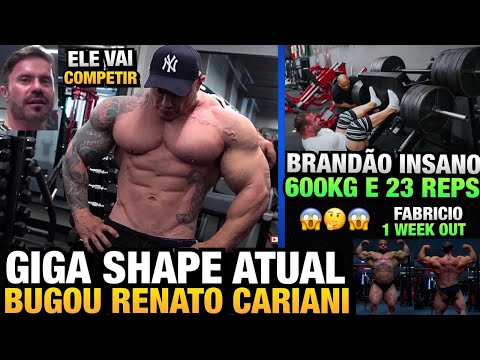FABIO GIGA MOSTRA SHAPE ATUAL E VAI COMPETIR + BRANDÃO INSANO NO LEG PRESS E MAIS