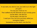 Bruce Springsteen - Into The Fire with Lyrics