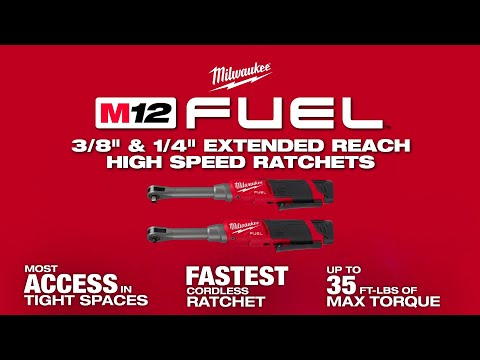 M12 FUEL™ 1/4" High Speed Extended Reach Ratchet - M12FHIR14LR0