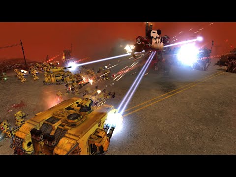Unification Mod 2021: Survival: Lamenters & Steel Legion vs Orks  - WH 40K: Dawn Of War: Soulstorm