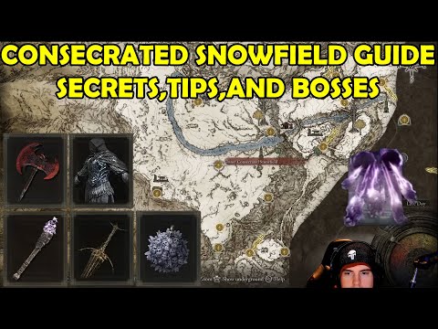 CONSECRATED SNOWFIELD GUIDE,MOHGWYN/HALIGTREE ENTRENCE, SECRETS, TIPS,AND BOSSES(ELDEN RING)