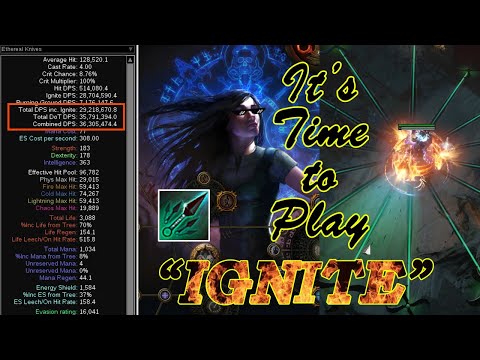 POE 3.20 - Ignite Ethereal Knives - Elementalist