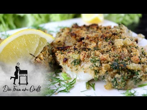 Fischfilet mit Kräuterkruste | Die Frau am Grill