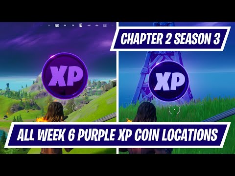 Week 6 - All Purple XP Coin Locations in Fortnite Chapter 2 Season 3