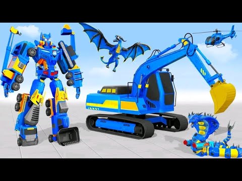 Snow Excavator Robot Car-Android Gameplay #2023