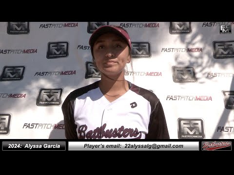 2024 Alyssa Garcia 4.2 GPA - Athletic 2nd Base and 3rd Base Softball Skills Video - Batbusters Gomes