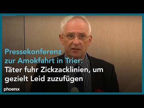 Trier: Pressekonferenz zur mutmaßlichen Amokfahrt