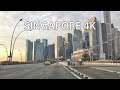 Singapore 4K Driving Downtown Morning Drive