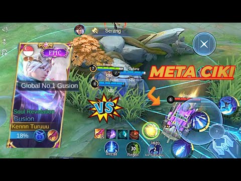 Pertaruhan MMR‼️Meta Ciki Vs Top Global 1 Gusion#mobilelegends