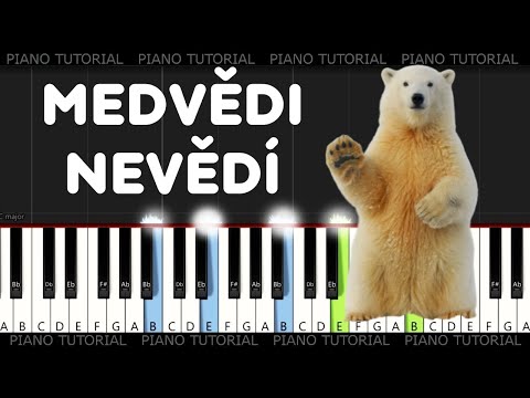 Ivan Mládek - Medvědi nevědí (piano tutorial | jak hrát)