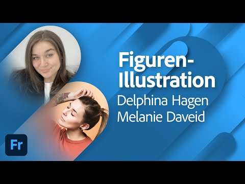 Figuren-Illustration mit Delphina Hagen und Melanie Daveid | Adobe Live