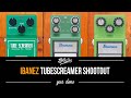 Ibanez TUBESCREAMER Shootout - TS808 vs TS9DX vs TS9 - Gear Demo