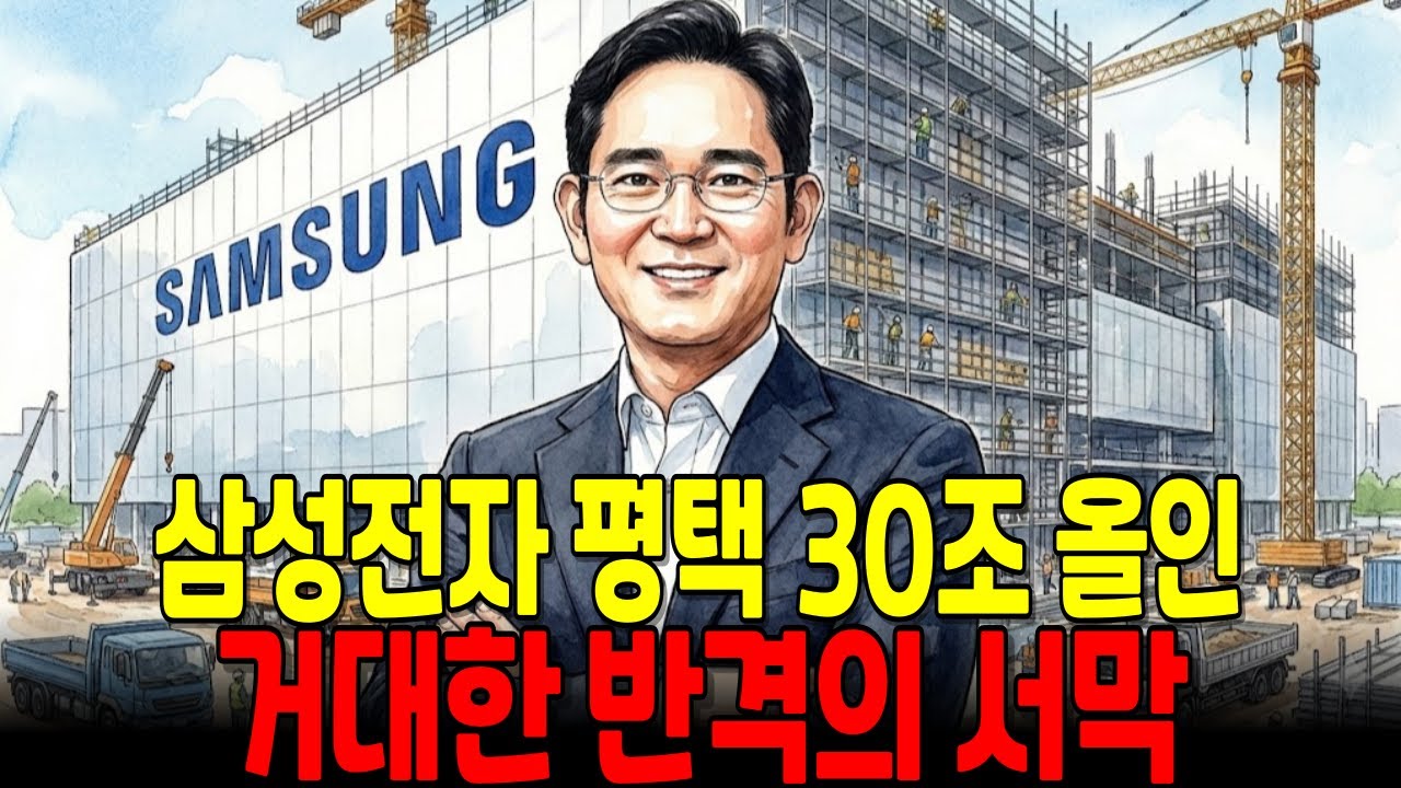 삼성전자, 평택 30조 올인. 모두가 말릴 때 이재용 회장이 평택에 올인한 이유