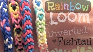RAINBOW LOOM : Inverted Fishtail Bracelet - How To | SoCraftastic