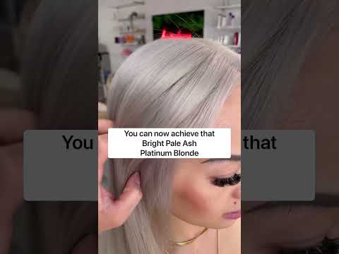 How to tone your hair a bright platinum ash blonde! Follow @josie Vilay for more content like this