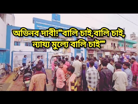 অভিনব দাবী!'"বালি চাই,বালি চাই,ন্যায্য মুল্যে বালি চাই""