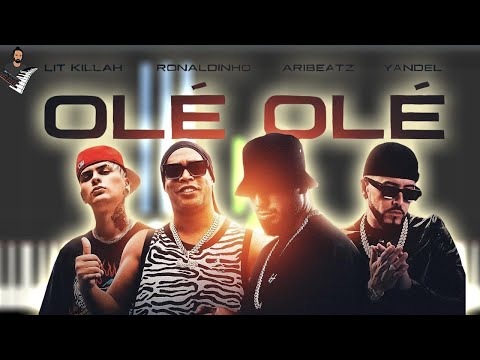 AriBeatz, Yandel, LIT killah, Ronaldinho - Olé Olé  | Piano Tutorial / Partitura / Karaoke / MIDI
