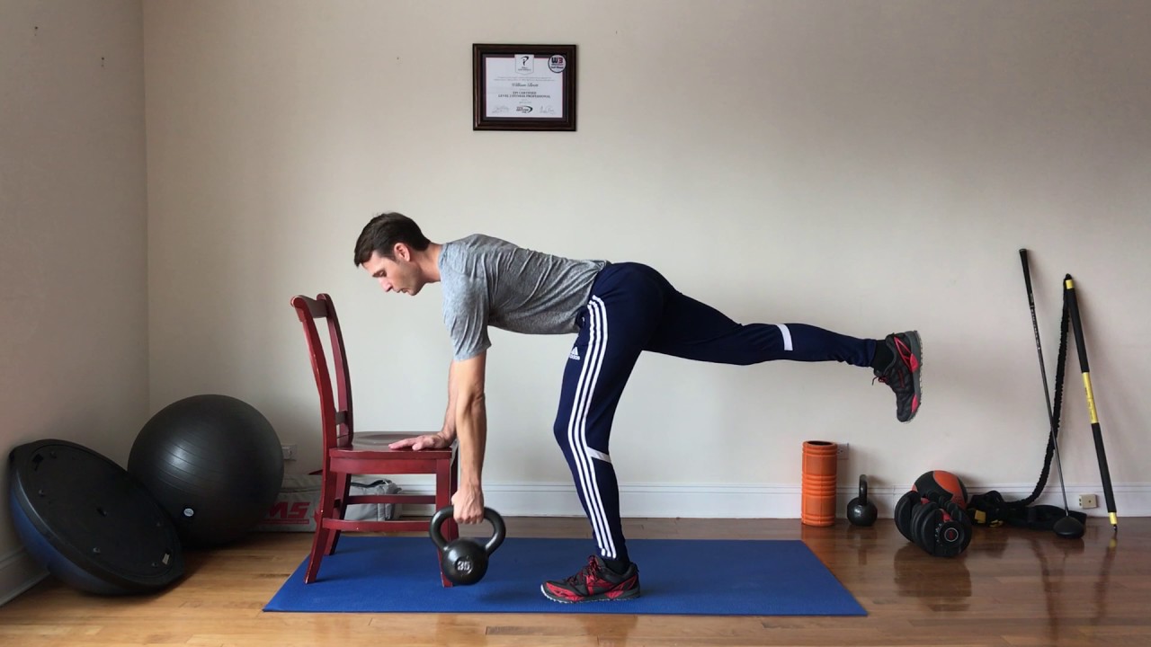 One-Arm One-Leg Row