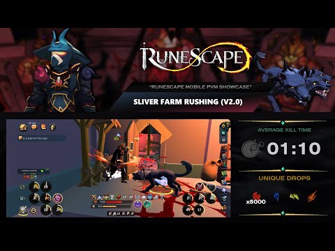 Sliver Farming Rushing (V2.0) (Melee) | RuneScape Mobile