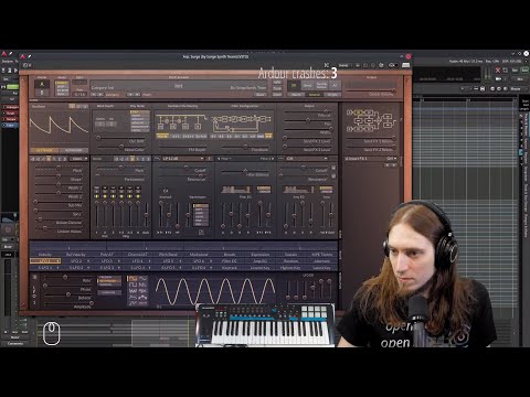 Talking PipeWire and stuff, making a Retrowave Psytrance track (unfa live 2021-11-07)