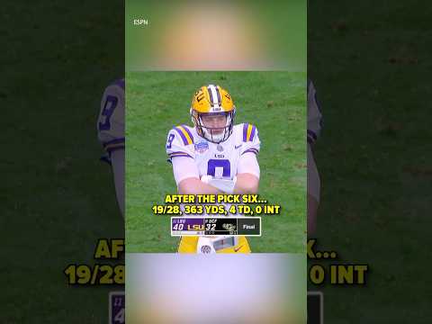 The Hit That Made Joe Burrow🥶#nfl #shorts #cfb26 #lsufootball #sports #football #reels #football