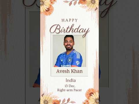 Avesh Khan  #india #happybirthday #cricket #birthday #academy