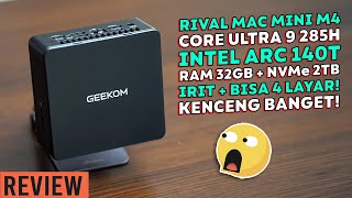 Geekom Mini PC Gaming IT15 Ultra 9 285H 32GB DDR5 2TB SSD Intel Arc 140T GPU Windows 11 Pro Wifi 7
