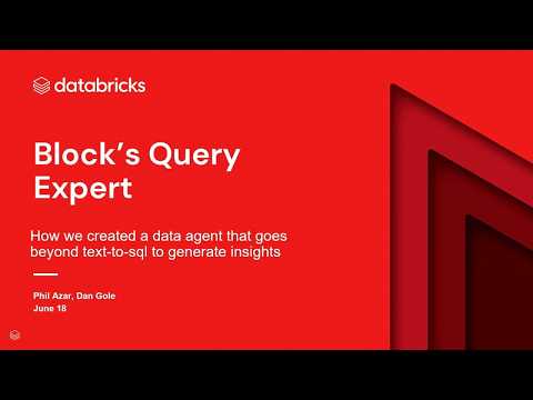 Watch: Query Expert: Building RAG-Powered Data Agents at Enterprise Scale