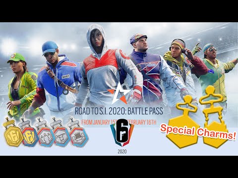 Rainbow Six: Siege | S.I. 2020 Battle Pass Charms and *ALL Twitch Drops including 2 Surprise Charms*
