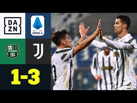 Doppel-Jubiläum! Ronaldo & Dybala mit Tor Nr. 100 für Juve: Sassuolo - Juventus 1:3 | Serie A | DAZN