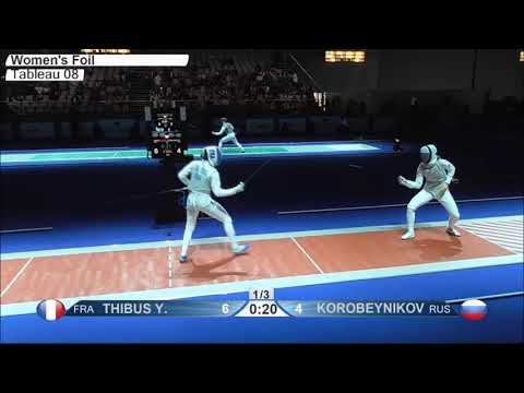 CE FD Düsseldorf 2019 - 1/4 Thibus (FRA) vs Korobeynikova (RUS)