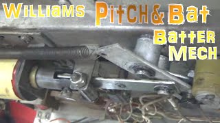 Repairing the Playfield And Bat Mech On A Williams 1962 World Series Pitch & Bat Arcade Machine